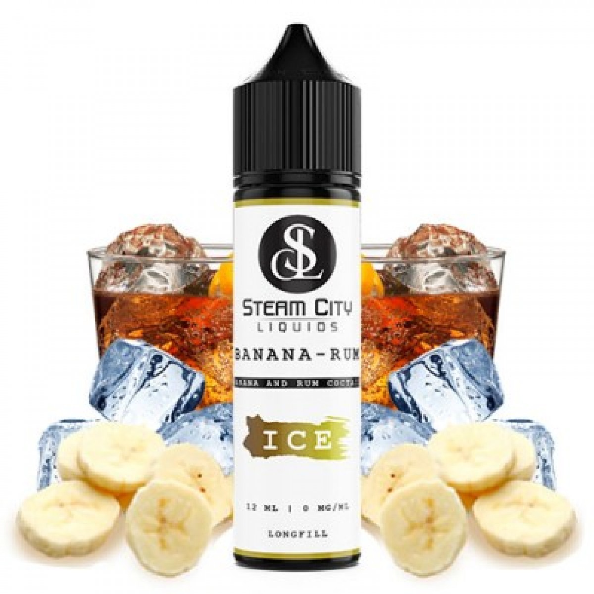 Steam City Flavour Shot Banana Rum 12ml/60ml